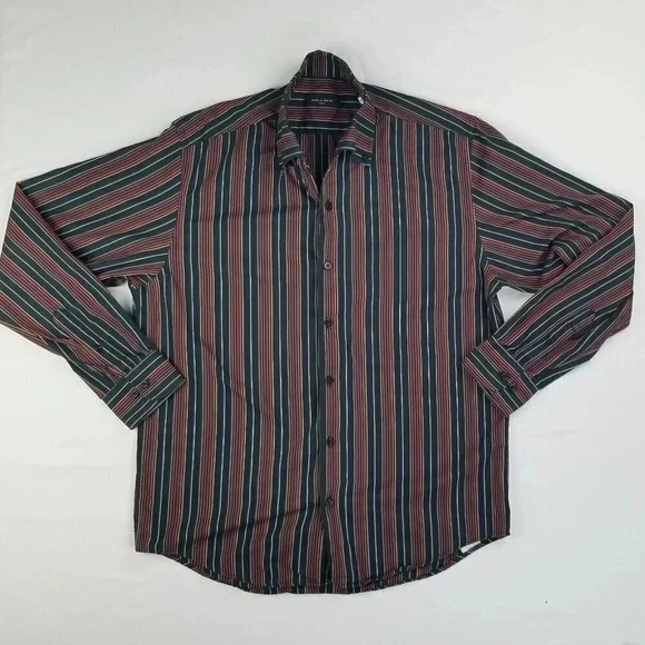 Equilibrio Italia Button Down V-Neck Long Sleeve - Picture 1 of 6